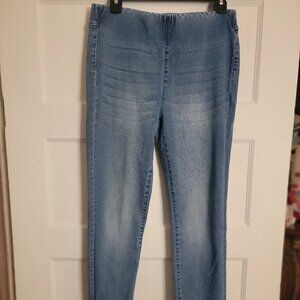 Soft Surroundings Women's Pull On Jeans W/2 Back Pockets S